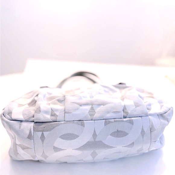 COACH SIGNATURE MONOGRAM TRIPLE COMPARTMENTS SHOULDER BAG - Picture 11 of 16